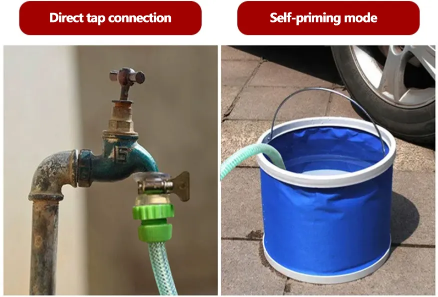 Water inlet method for handheld cleaning machine