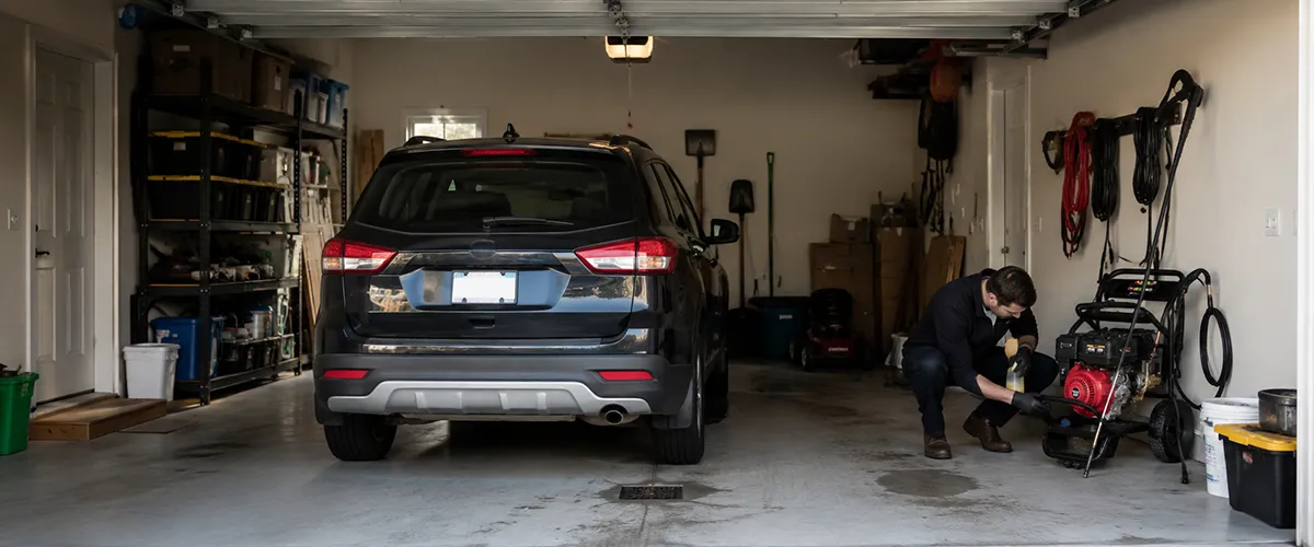 Gasoline high-pressure washer maintenance