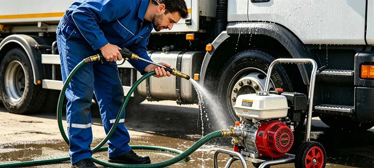 High pressure hose inspection for high pressure cleaner