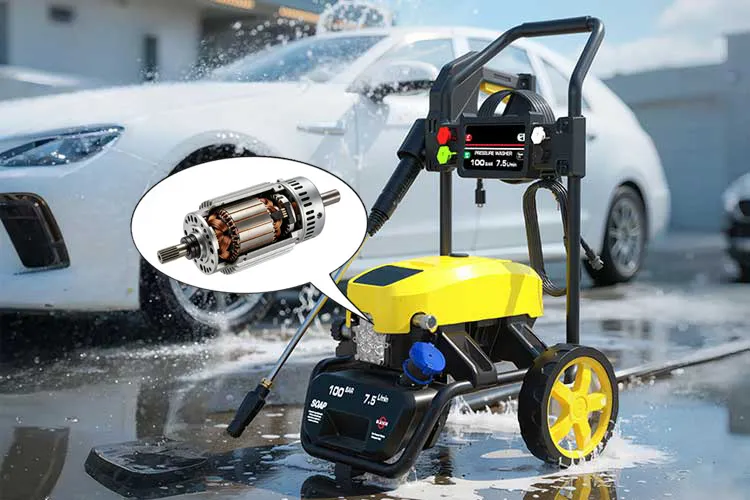 High pressure washer motor