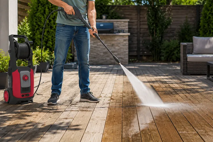 High-pressure-cleaner-for-cleaning-wooden-floors