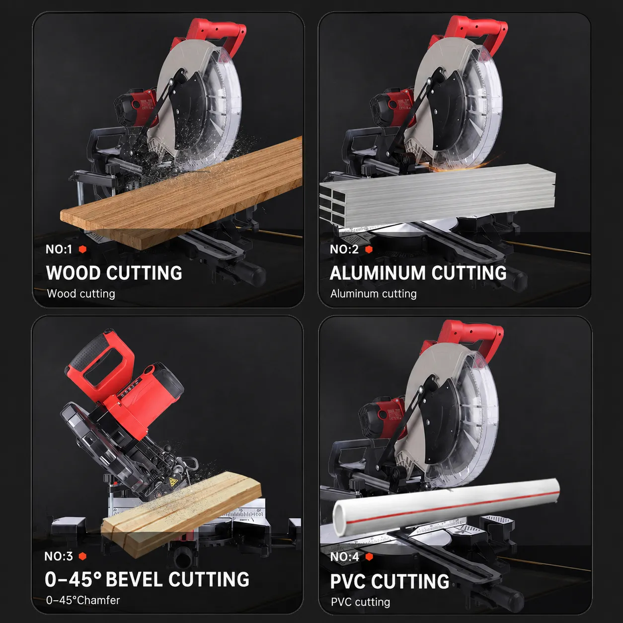 305mm compound miter saw application
