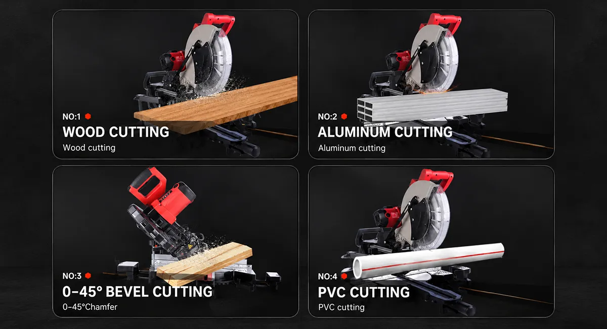 Materials that can be cut with a miter saw